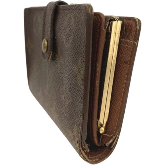 (L1) Louis Vuitton Wallet Porte Monnaie Brown Monogram - Picture 3 of 9